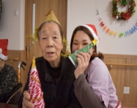 クリスマス会が開催されました!(^^)!
小規模多機能ホームこもれびの家　上郷　